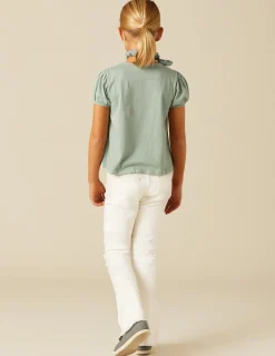 Nicoli Trousers|Denim<White Flared Jeans Azules claros