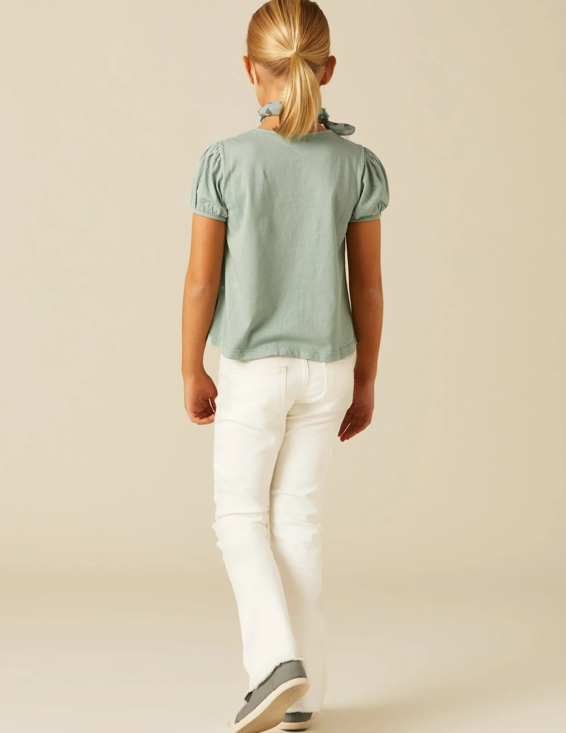 Nicoli Trousers|Denim<White Flared Jeans Azules claros