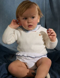 Nicoli Knitwear<WHITE JUMPER Rosas