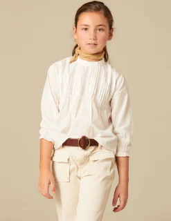 Nicoli Shirts<WHITE LACED SHIRT Blancos