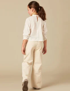 Nicoli Shirts<WHITE LACED SHIRT Blancos