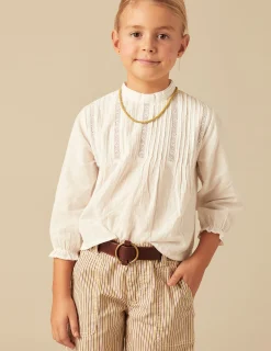 Nicoli Shirts<WHITE LACED SHIRT Blancos