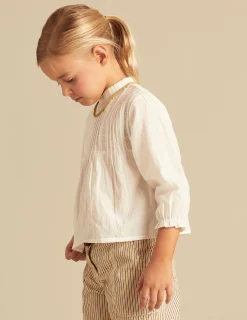 Nicoli Shirts<WHITE LACED SHIRT Blancos