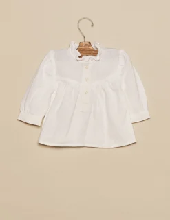 Nicoli Shirts<WHITE LONG SLEEVE SHIRT Blancos