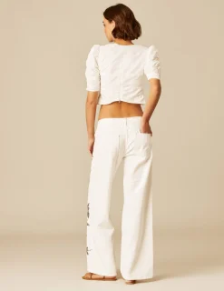 Nicoli Shirts & Blouses<WHITE LUREX SHIRT Blancos