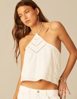 Nicoli Tops<WHITE LUREX TOP Blancos