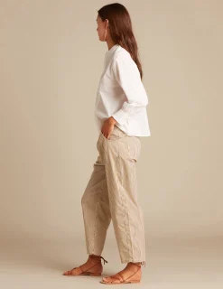 Nicoli Shirts & Blouses<WHITE PIN-TUCK SHIRT Azules oscuros