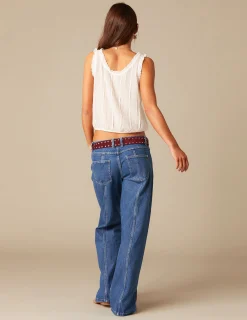 Nicoli Tops<WHITE PIN-TUCK TOP Blancos