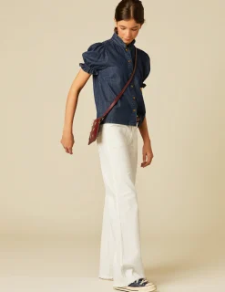 Nicoli Denim|Trousers<WHITE POCKETS JEANS Azul vaquero