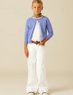 Nicoli Trousers|Denim<WHITE POCKETS JEANS Azul vaquero
