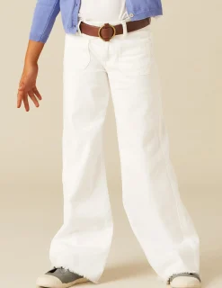 Nicoli Trousers|Denim<WHITE POCKETS JEANS Azul vaquero