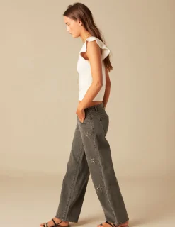 Nicoli Tops<WHITE RUFFLED SLEEVES TOP Negros