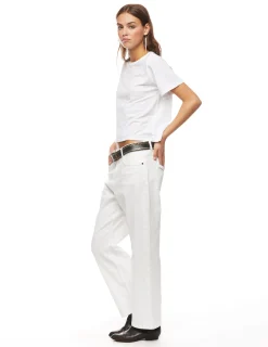 Nicoli T-shirts<White Short Sleeve T-shirt Grises