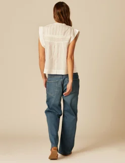 Nicoli Shirts & Blouses<WHITE SLEEVELESS SHIRT Blancos