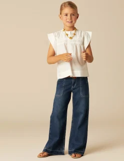 Nicoli Shirts<WHITE SLEEVELESS SHIRT Blancos