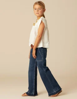 Nicoli Shirts<WHITE SLEEVELESS SHIRT Blancos