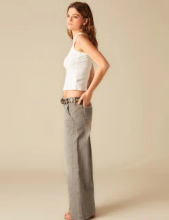 Nicoli T-shirts<White Slit T-shirt Blancos