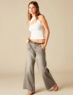 Nicoli T-shirts<White Slit T-shirt Blancos