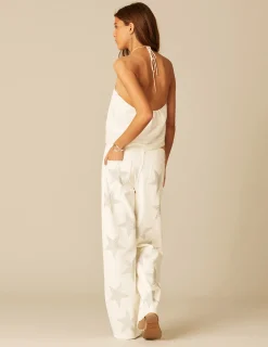 Nicoli Trousers|Denim<WHITE STAR TROUSERS Blancos