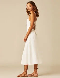 Nicoli Dresses<WHITE STRAPS DRESS Blancos