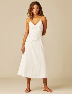 Nicoli Dresses<WHITE STRAPS DRESS Blancos