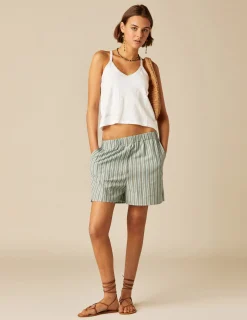 Nicoli T-shirts<WHITE STRAPS T-SHIRT Azules oscuros