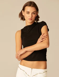 Nicoli Trousers|Denim<WHITE STUDDED DENIM TROUSERS Azul vaquero