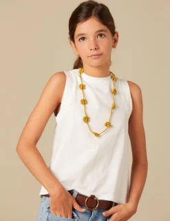 Nicoli T-shirts<WHITE T-SHIRT Azules oscuros