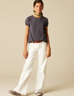 Nicoli Trousers|Denim<White Wide Leg Jeans Azules claros