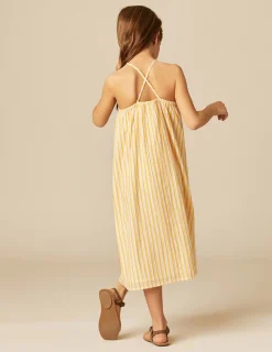 Nicoli Dresses<YELLOW STRIPED DRESS Amarillos