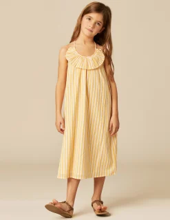 Nicoli Dresses<YELLOW STRIPED DRESS Amarillos