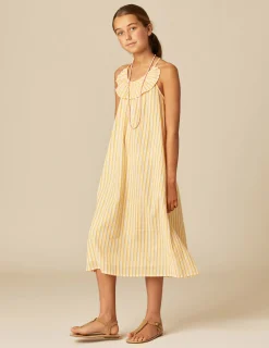 Nicoli Dresses<YELLOW STRIPED DRESS Amarillos