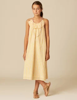 Nicoli Dresses<YELLOW STRIPED DRESS Amarillos
